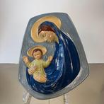 Madonna met Kind - 23 cm - Plaquette - Terracotta