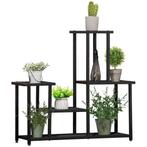 Plantenrek - Stijlvol bloemenrek - Metaal/Zwart, Tuin en Terras, Ophalen of Verzenden, Nieuw