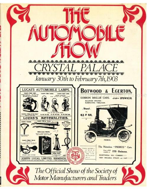 THE AUTOMOBILE SHOW, CHRYSTAL PALACE JANUARY 30th TO, Livres, Autos | Livres
