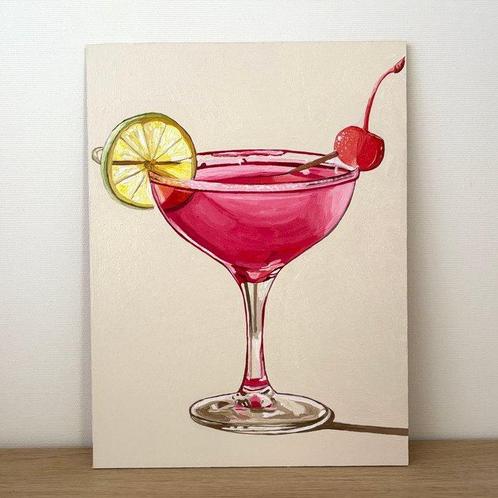 Cansu Rossi - Pink Tequila, Antiek en Kunst, Kunst | Schilderijen | Modern