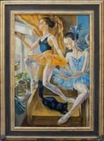 Yurij Severin (1927-?) - Ballerinas at the window, Antiek en Kunst