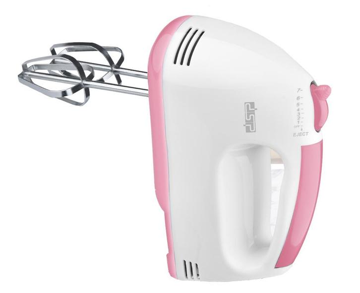 DSP KM2033-PINK - Handmixer - 100W - 7 Snelheden - Roze, Electroménager, Mélangeurs de cuisine, Enlèvement ou Envoi