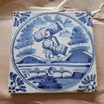 Antique Carreau - Dalle biblique Samson - Delft,