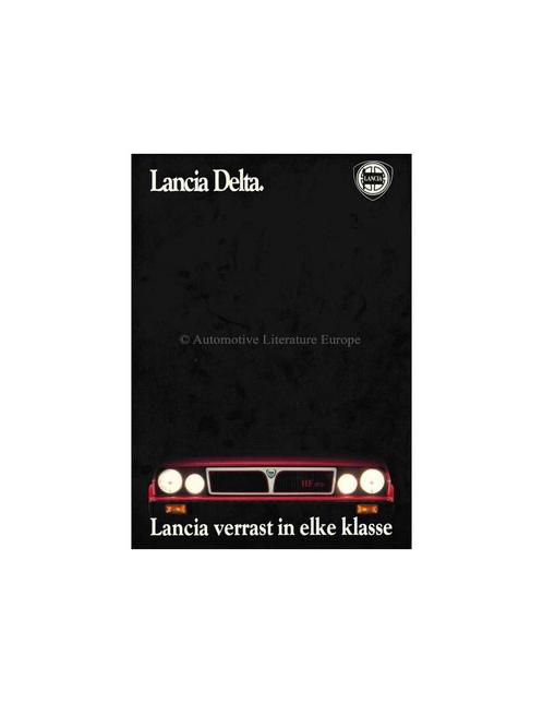 1987 LANCIA DELTA BROCHURE NEDERLANDS, Livres, Autos | Brochures & Magazines