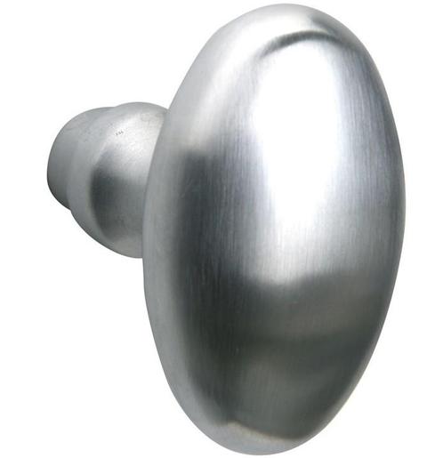 Knopkruk Ei 60x32 mm mat chroom, Doe-het-zelf en Bouw, Hang- en Sluitwerk, Klink of Kruk, Nieuw, Overige materialen
