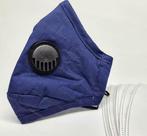Mondmaskers met ventiel | Blauw | Inclusief 2 filters, Diversen, Overige Diversen, Nieuw, Verzenden