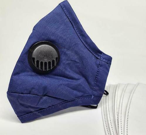 Mondmaskers met ventiel | Blauw | Inclusief 2 filters, Divers, Divers Autre, Envoi