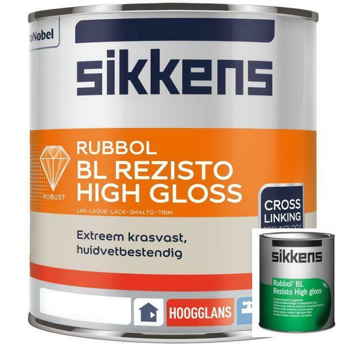 Sikkens Rubbol BL REZISTO HIGH GLOSS huidvetvaste watergedra, Doe-het-zelf en Bouw, Verf, Beits en Lak, Nieuw, Verzenden