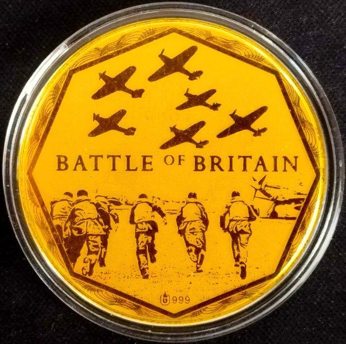 Verenigd Koninkrijk. Gold medal ND Aircraft Spotter London, Postzegels en Munten, Munten | Europa | Niet-Euromunten