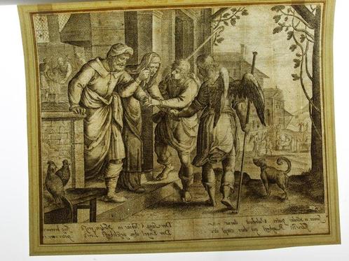 Augustin Braun (1570-1641) - The Story of Tobit - Very rare, Antiek en Kunst, Antiek | Overige Antiek