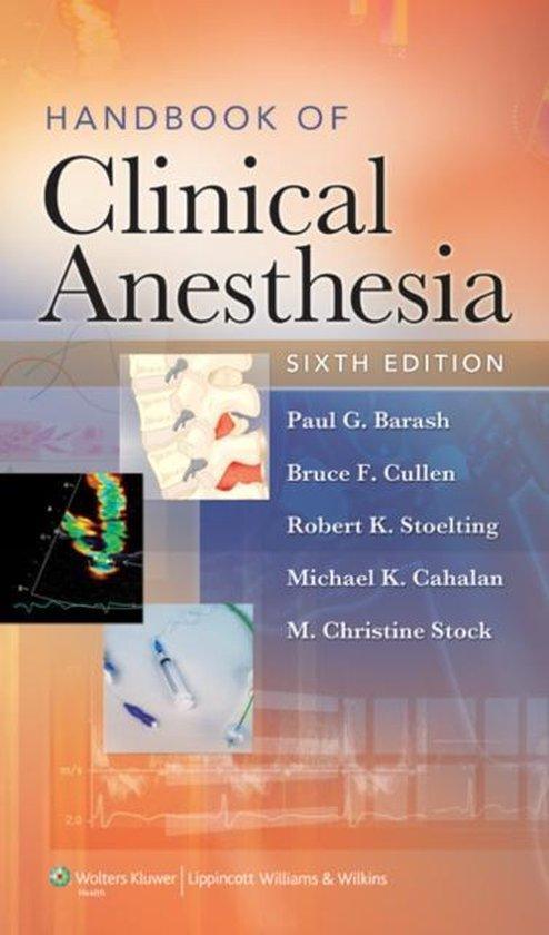 Handbook Of Clinical Anesthesia 9780781789486 Paul Barash, Boeken, Taal | Engels, Gelezen, Verzenden