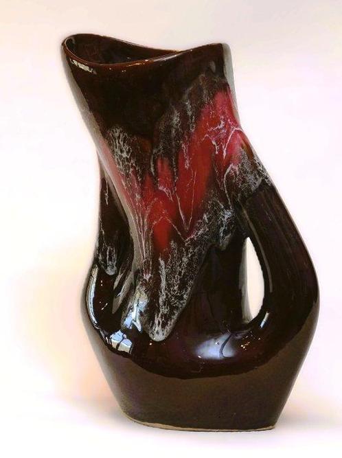 Vallauris - Vaas + Fruitschaal + Bonbonnière + 2 Kopjes -, Antiek en Kunst, Antiek | Glaswerk en Kristal