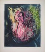 Marc Chagall (1887-1985) - Les amoureux au coq, Antiquités & Art
