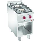 Gasfornuis | 2 Branders | 1x 7kW + 1x 11kW | Met Open Kast, Verzenden, Nieuw in verpakking