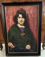 Francisco Climent Mata (1894-1964) - Retrato de mujer, Antiek en Kunst