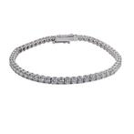 Zonder Minimumprijs - Armband - 14 karaat Witgoud - 6.12ct., Handtassen en Accessoires, Armbanden, Nieuw