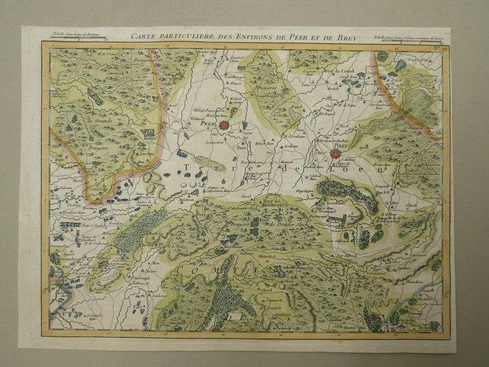 België - Limburg, Peer, Bree,; G. Dheulland - Carte, Boeken, Atlassen en Landkaarten