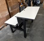 Refurbished duo bureau Herman Miller, elektrisch verstelbaar, Verzenden, In hoogte verstelbaar, Zo goed als nieuw, Stabureau