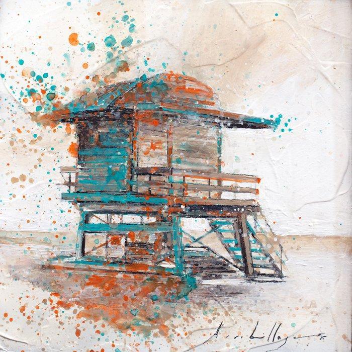 Fernando Arribillaga (1984) - Paseando por Long Beach, Antiek en Kunst, Kunst | Schilderijen | Modern