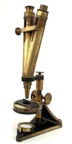 Binoculaire samengestelde microscoop - Popular - 1870-1880 -, Antiek en Kunst