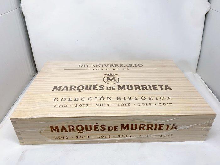 2012, 2013, 2014, 2015, 2016 & 2017 Marques de Murrieta,, Verzamelen, Wijnen