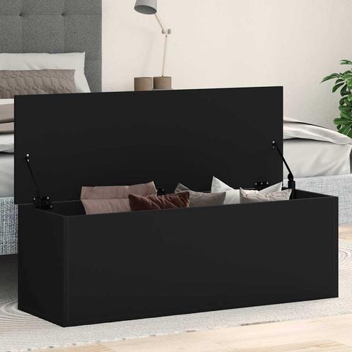vidaXL Opbergbox 102x35x35 cm bewerkt hout zwart, Huis en Inrichting, Kasten | Overige, Nieuw, Verzenden