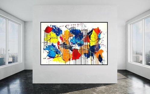 Willigo - Abstraction 142   NO RESERVE - XXXL, Antiquités & Art, Art | Peinture | Moderne