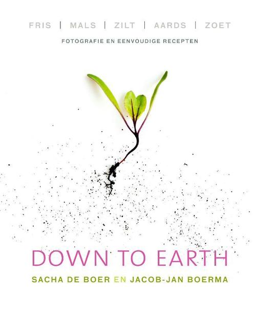 Down to earth 9789000332816 Sacha de Boer, Boeken, Kookboeken, Zo goed als nieuw, Verzenden