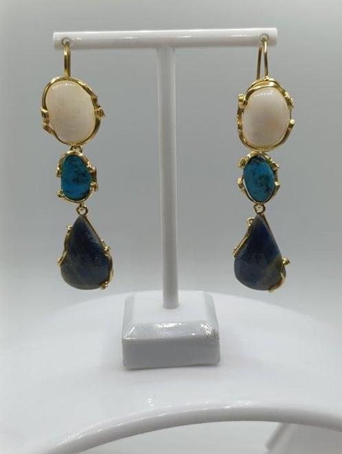 Sans Prix de Réserve - Boucles doreilles Argent, Angèle en, Handtassen en Accessoires, Oorbellen