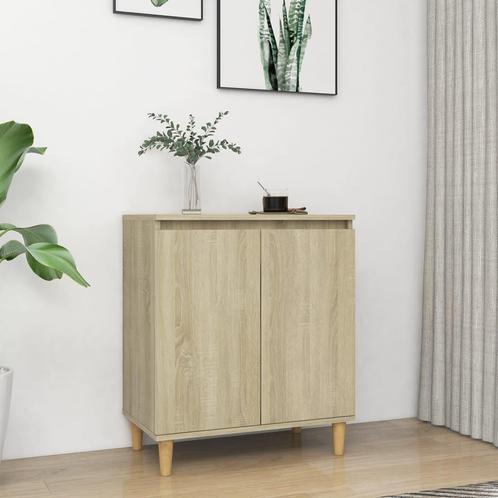 vidaXL Dressoir met houten poten 60x35x70 cm bewerkt hout, Huis en Inrichting, Kasten | Dressoirs, Nieuw, Verzenden