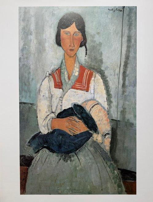 Modigliani Amedeo (1884 - 1920) (Daprés ) - Jeune femme, Antiek en Kunst, Antiek | Overige Antiek