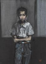 Alberto Sughi (1928-2012) - Ragazzo, Antiek en Kunst, Kunst | Schilderijen | Modern