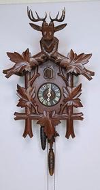 Pendule à coucou -   Bois - 1950-1960 - horloge de la forêt