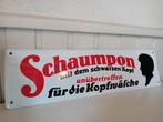Schaumpon Kopfwäsche - Schwarzkopf - Enseigne en émail -, Antiek en Kunst