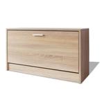 Schoenenbank Eiken 80x24cm | Tweede Kansje | OP=OP, Huis en Inrichting, Verzenden, Nieuw, Stijlvol