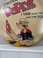 Vintage metalen reclamebord met Popeye – “Drink Popeye”