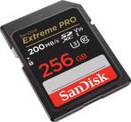 SanDisk SDXC Extreme Pro - 256 GB 200/90 mb/s - V30, Audio, Tv en Foto, Foto | Geheugenkaarten, Verzenden, Nieuw