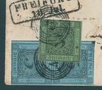 Baden 1853/1858 - zeer zeldzame frankering met hetzelfde