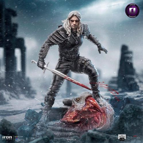 The Witcher BDS Art Scale Statue 1/10 Geralt of Rivia 33 cm, Collections, Cinéma & Télévision, Enlèvement ou Envoi