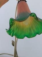Lamp - Verguld messing - Tulpenlamp in Tiffany-stijl
