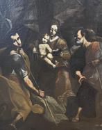Scuola Lombarda (XVII) - La Sacra Famiglia con San Giovanni, Antiquités & Art