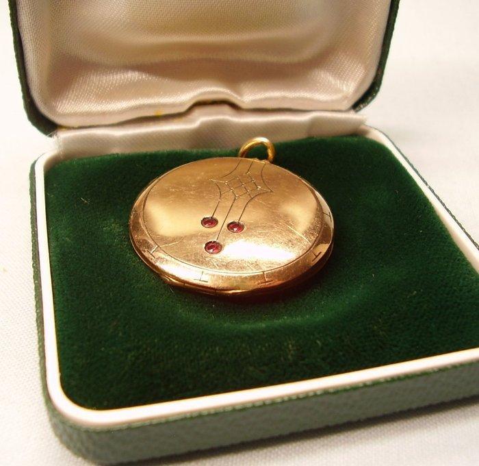 Zonder minimumprijs - Hanger - 10 kt. Roségoud - 0.09ct. tw., Handtassen en Accessoires, Antieke sieraden