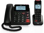 Fysic FX-8025 Bureautelefoon + Dect handpost - met SOS knop,, Telecommunicatie, Verzenden, Zo goed als nieuw