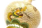 Cloisonette Vase with Enamelled Dragon Pattern, 1950 - Vaas, Antiek en Kunst