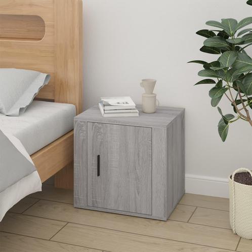 vidaXL Nachtkastje 50x39x47 cm grijs sonoma eikenkleurig, Huis en Inrichting, Kasten | Overige, Nieuw, Verzenden