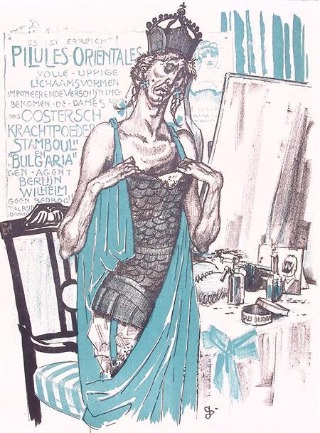 Spotprent over gefaalde Duitse militaire operaties tijden..., Antiek en Kunst, Kunst | Litho's en Zeefdrukken, Verzenden