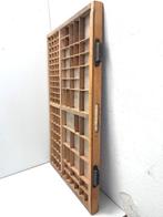 Vitrinekast - Printers tra - Hout - 83x 53 cm