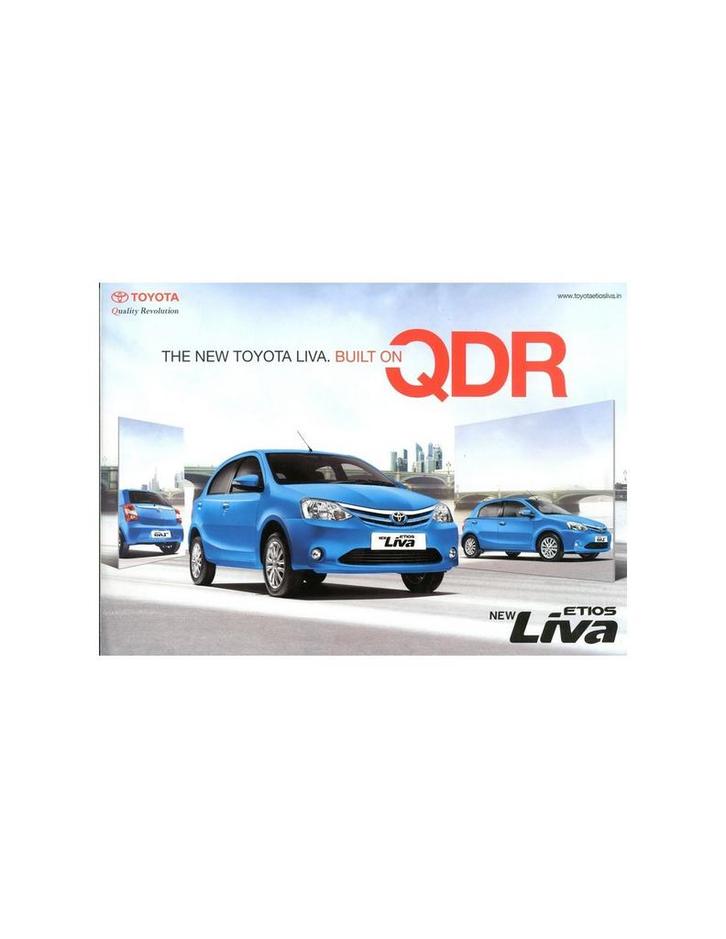 2014 TOYOTA LIVA ETIOS BROCHURE ENGELS, Boeken, Auto's | Folders en Tijdschriften