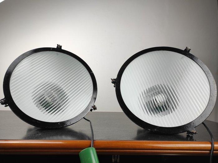 Candle - Plafondlamp (2) - Industrieel - Metaal, Emaille,, Antiek en Kunst, Antiek | Wandborden en Tegels