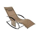 Tweedekans | SoBuy Comfortabele Swingstoel - Bruin - Metalen, Ophalen of Verzenden, Nieuw